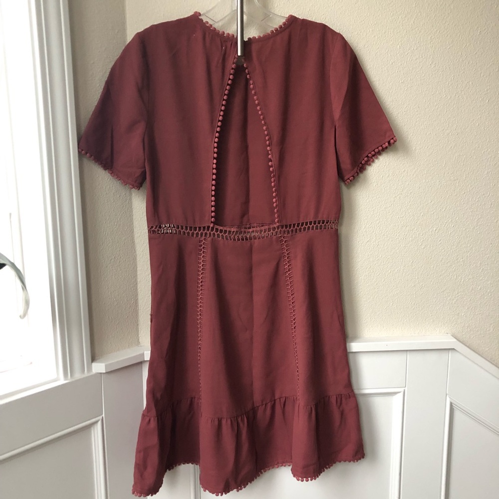 Anthropologie Moon River | Dusty Rose Dress - Picture 9 of 10